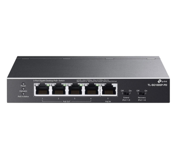 TP-Link 5p TL-SG1005P-PD (1xPoE++ IN, 4xPoE+ OUT) - 1298901 - zdjęcie